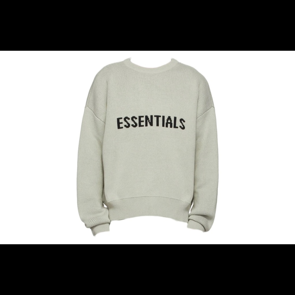***SOLD***Fear of God Essentials SSENSE Exclusive Pullover Sweater Concrete XXS